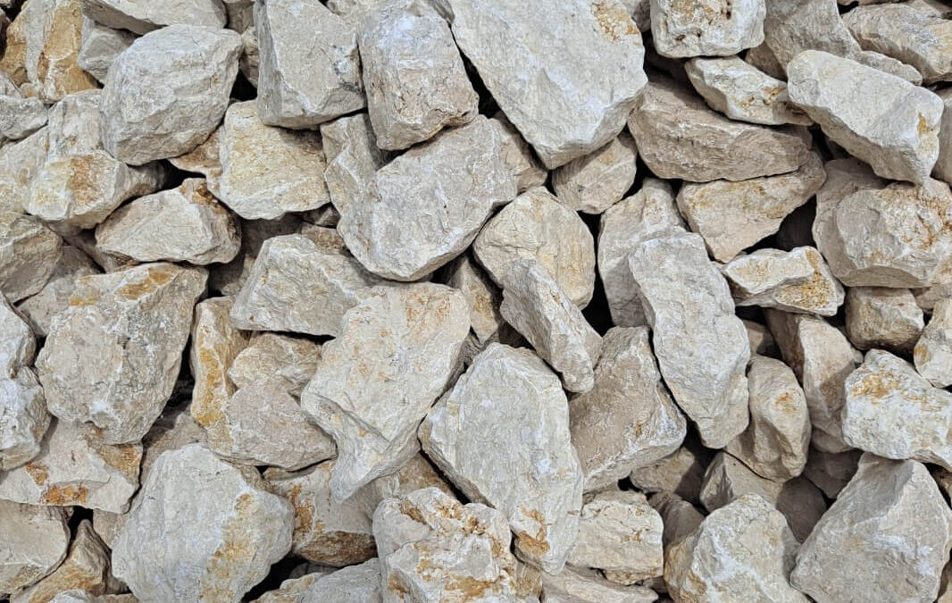 Wapień gabionowy, kamień w. biały 60-120 mm